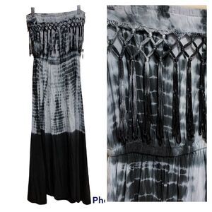 Beach By Exist Tie Dye Boho Maxi Swim Cover Up‎ Small